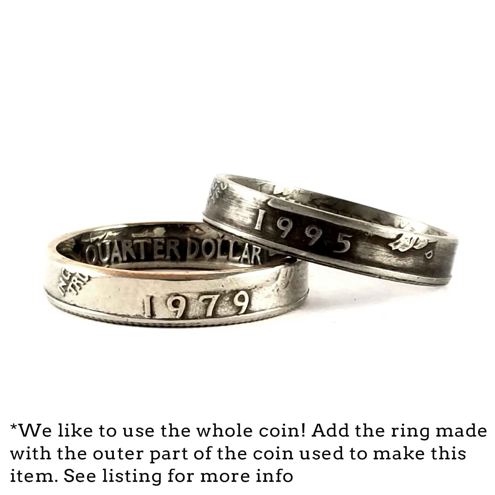 1965-1998 Washington Quarter Large Punch Out Charm Necklace