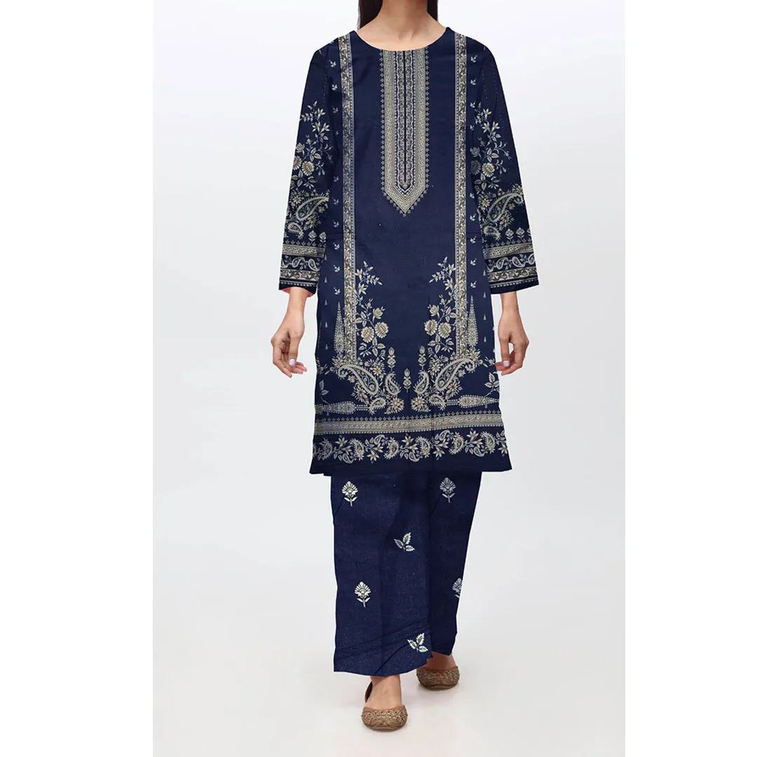 2PC- Unstitched Digital Printed Linen Suit PW4462