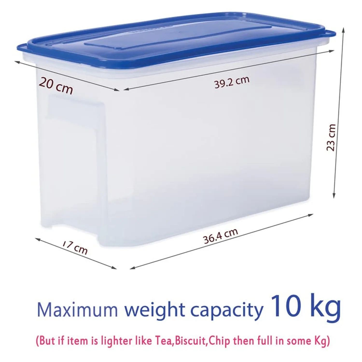 3173 Modular Transparent Airtight Food Storage Container - 10 LTR