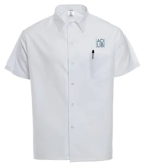 501 White Cook Shirt With Logo