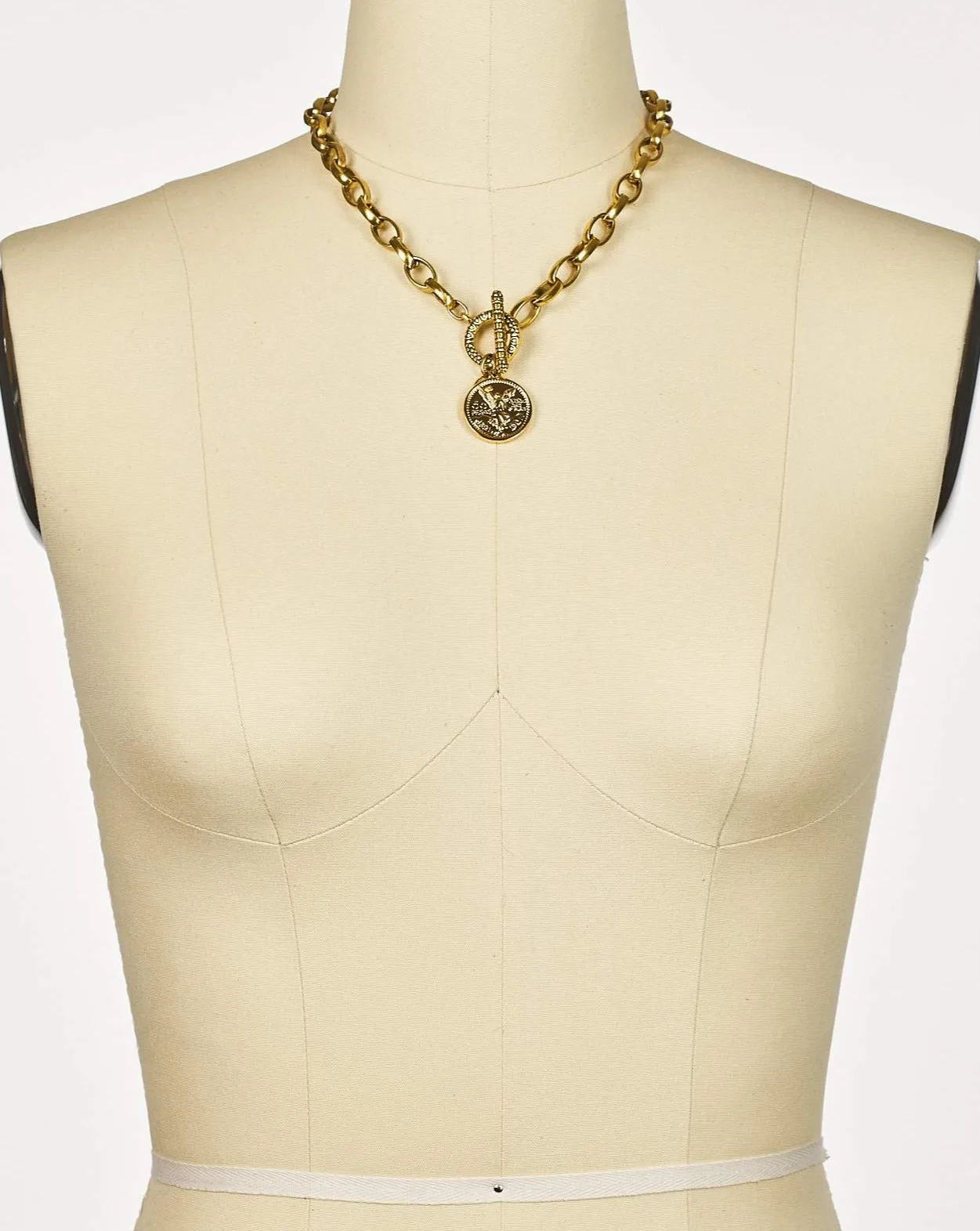 Answer Toggle Front Coin Necklace