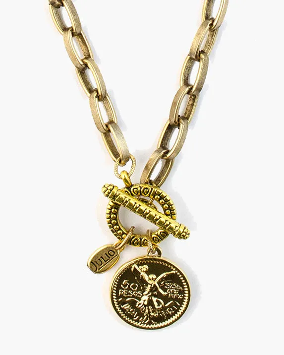 Answer Toggle Front Coin Necklace