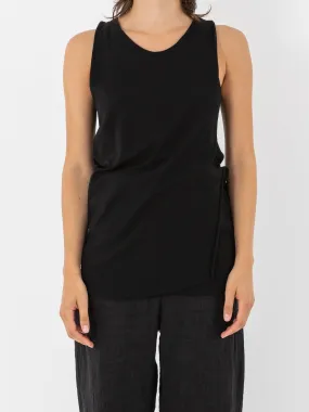 Atelier Suppan Front Cross Tee, Black