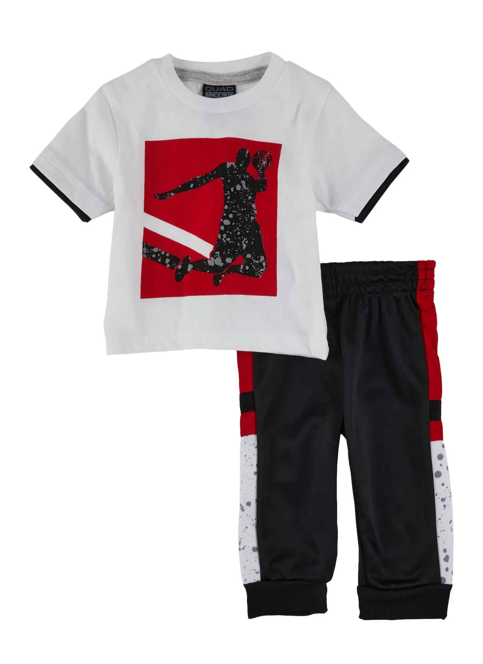 Baby Boys 0-9M Graphic Tee and Color Block Joggers