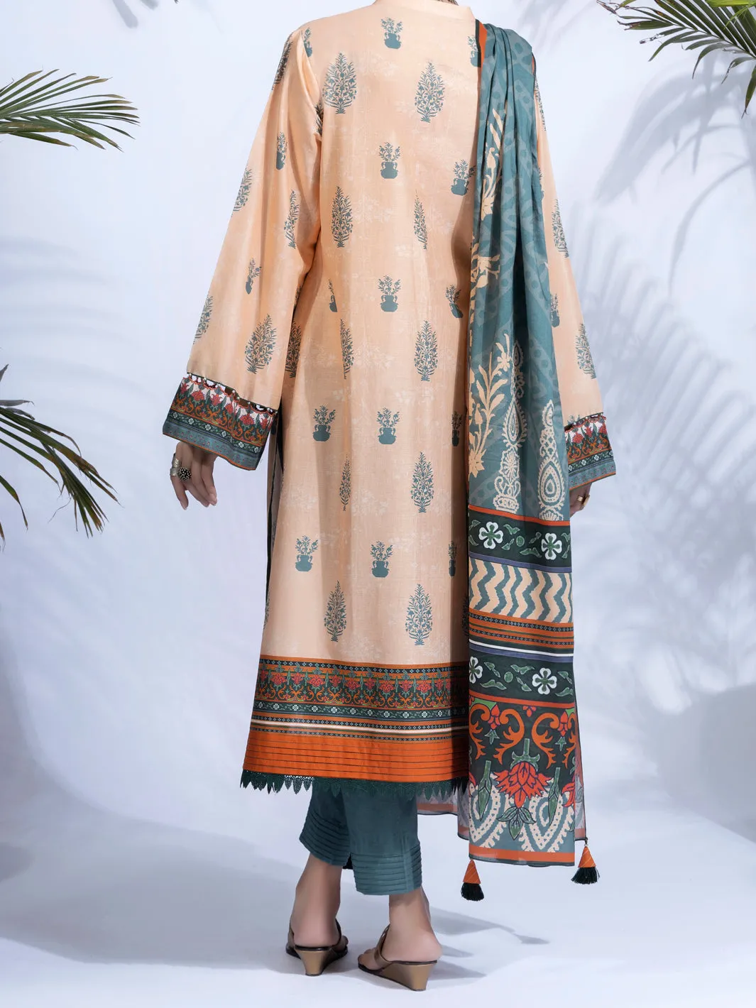 Beige Lawn 2 Piece Unstitched - ALP-2PS-1321