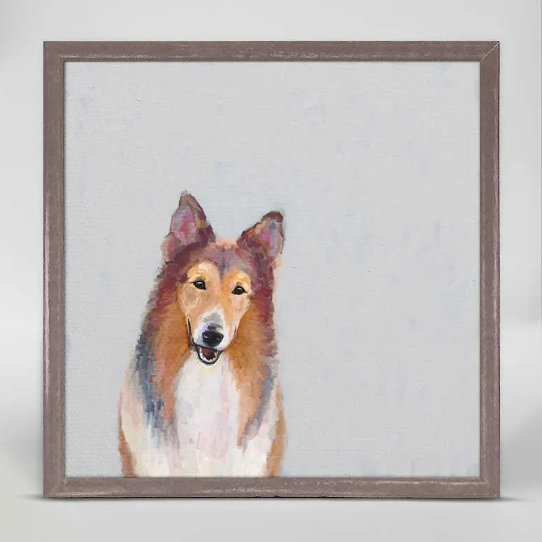 Best Friend - Collie Mini Framed Canvas