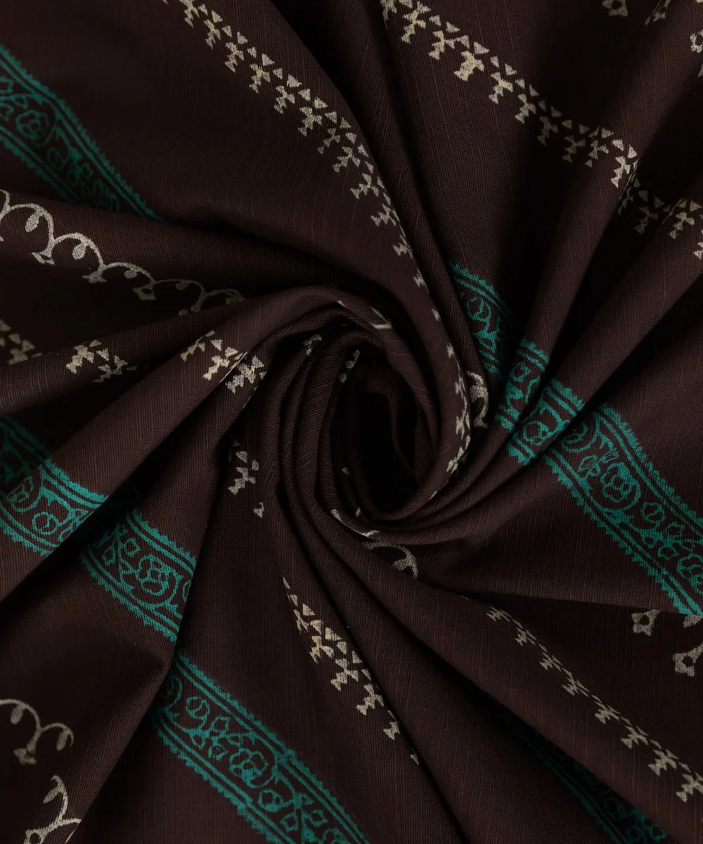 Block Printed Khaddar Dupatta