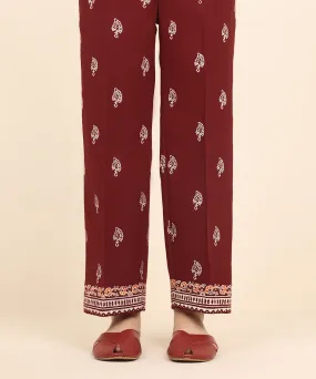 Block Printed Khaddar Pants