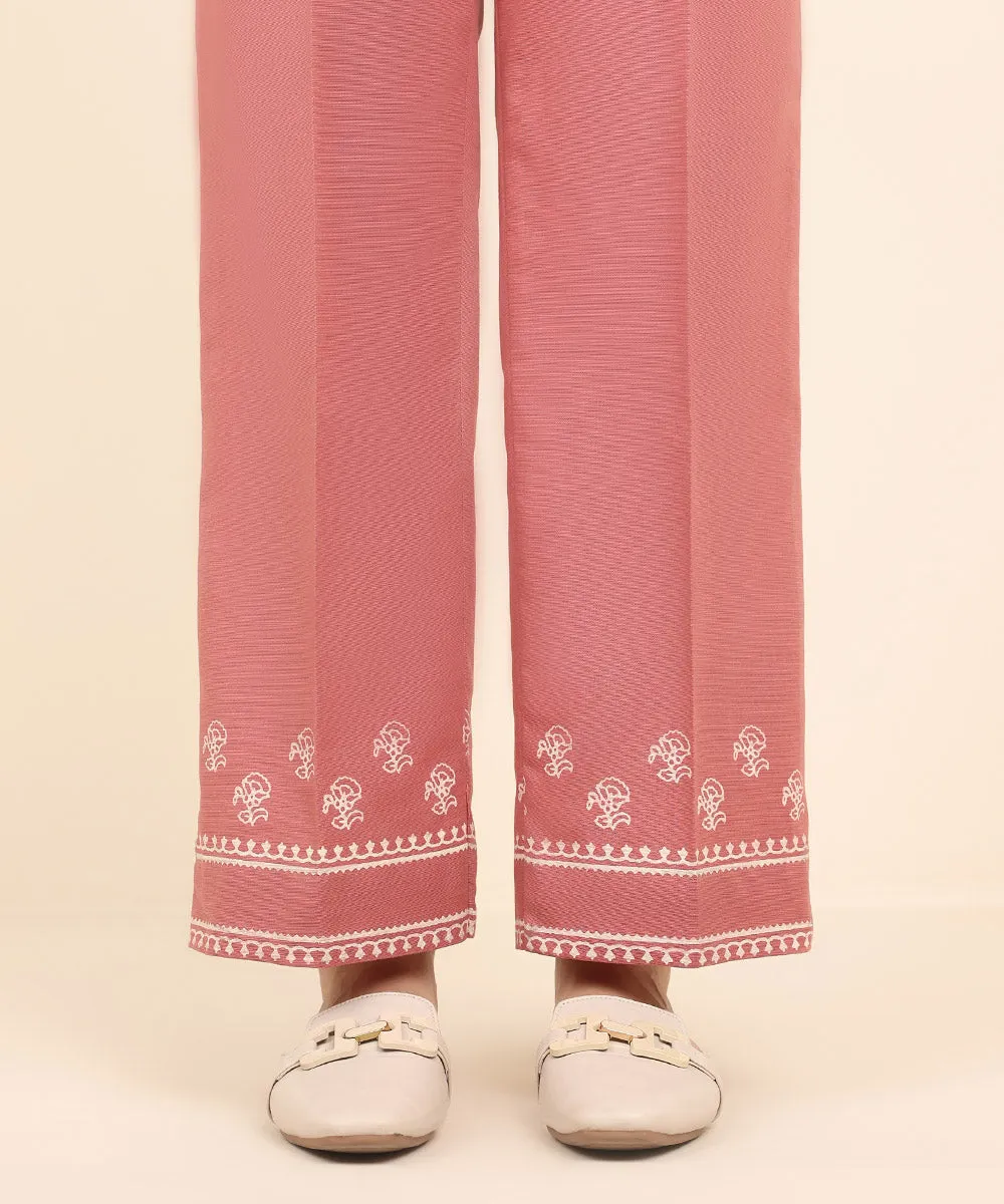 Block Printed Khaddar Pants
