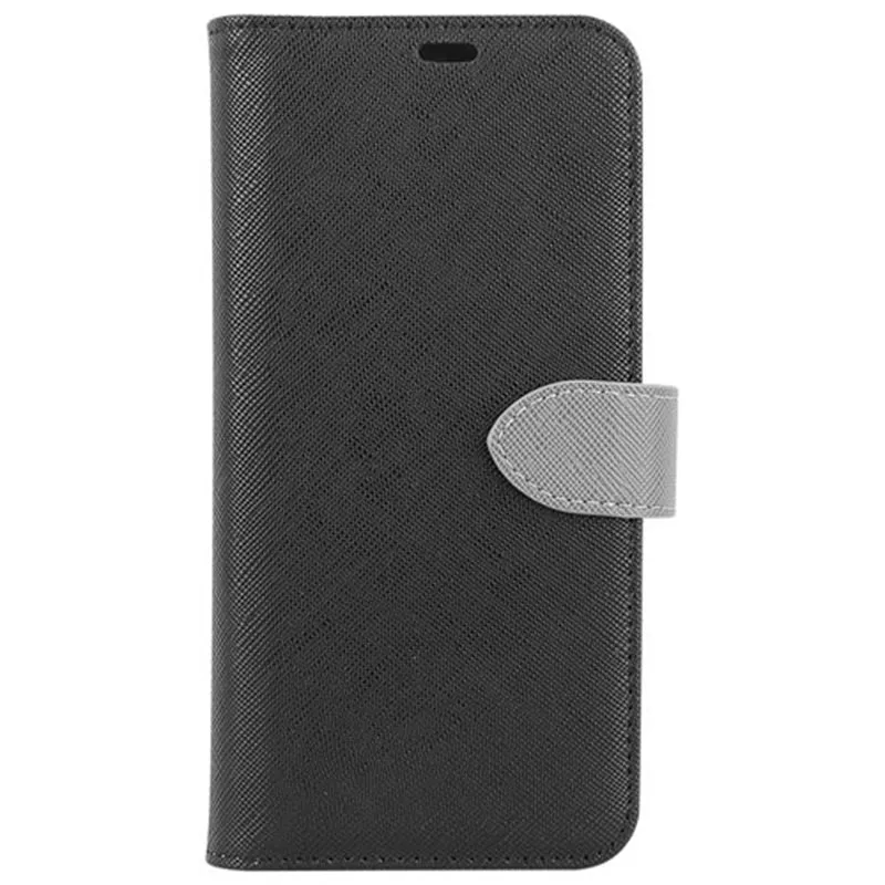 Blu Element - 2 in 1 Folio Case Black/Gray for Samsung Galaxy S10