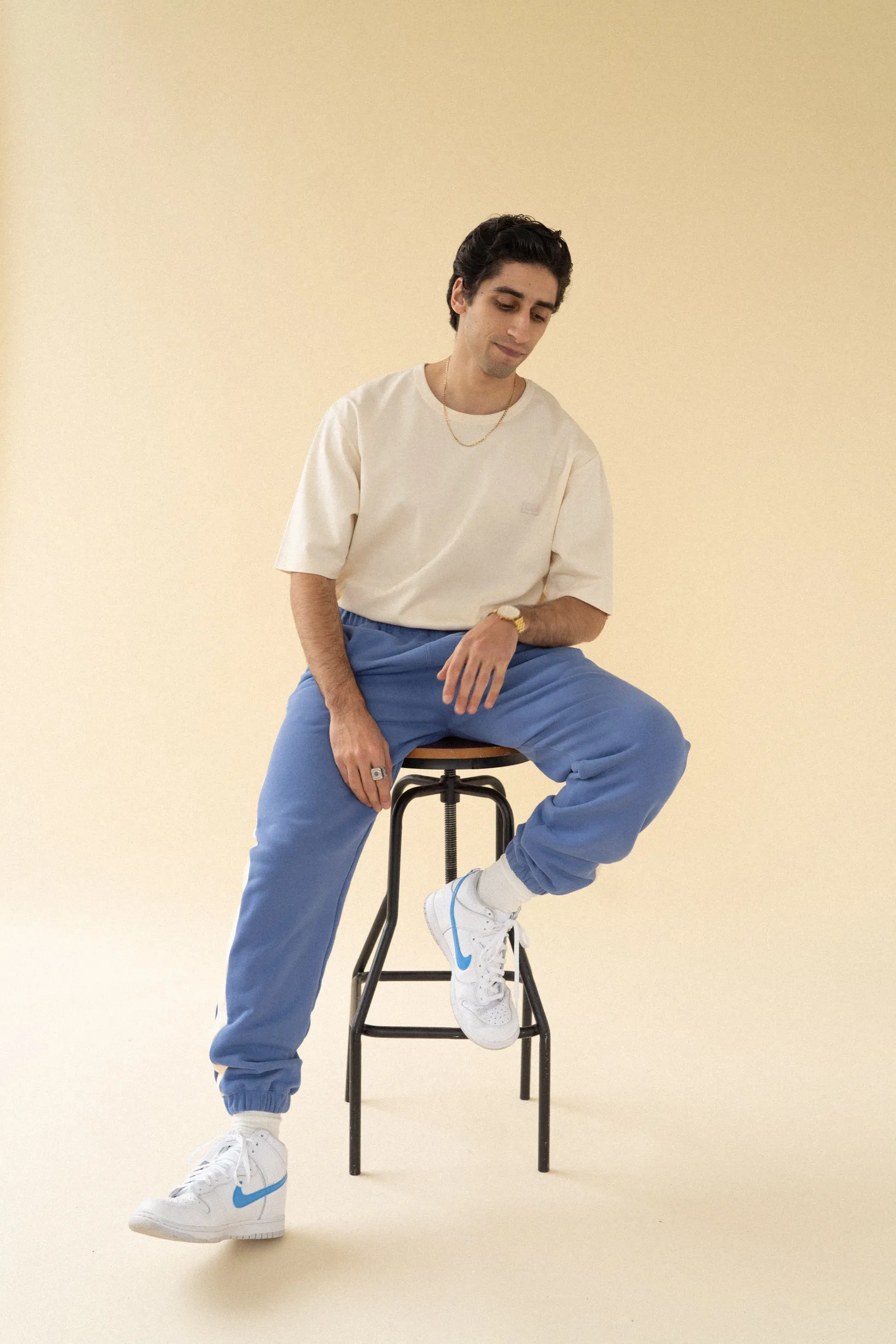 bound 'Carolina Blue' Stripe Joggers