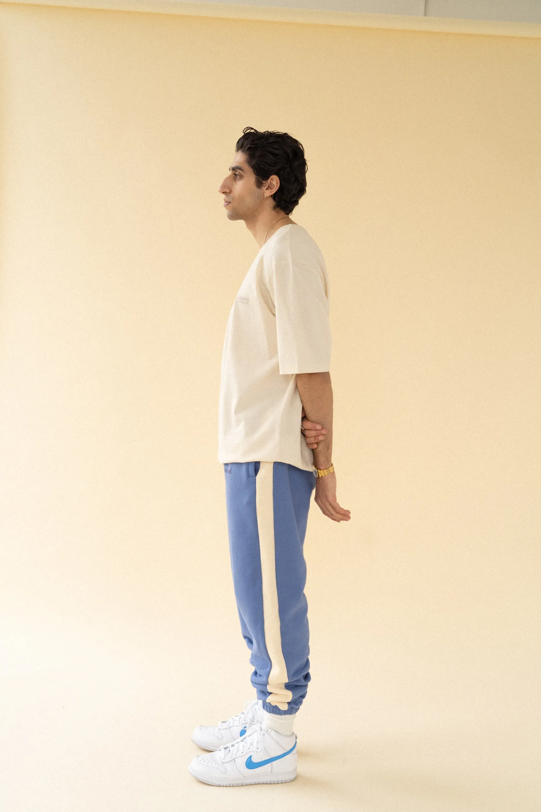 bound 'Carolina Blue' Stripe Joggers