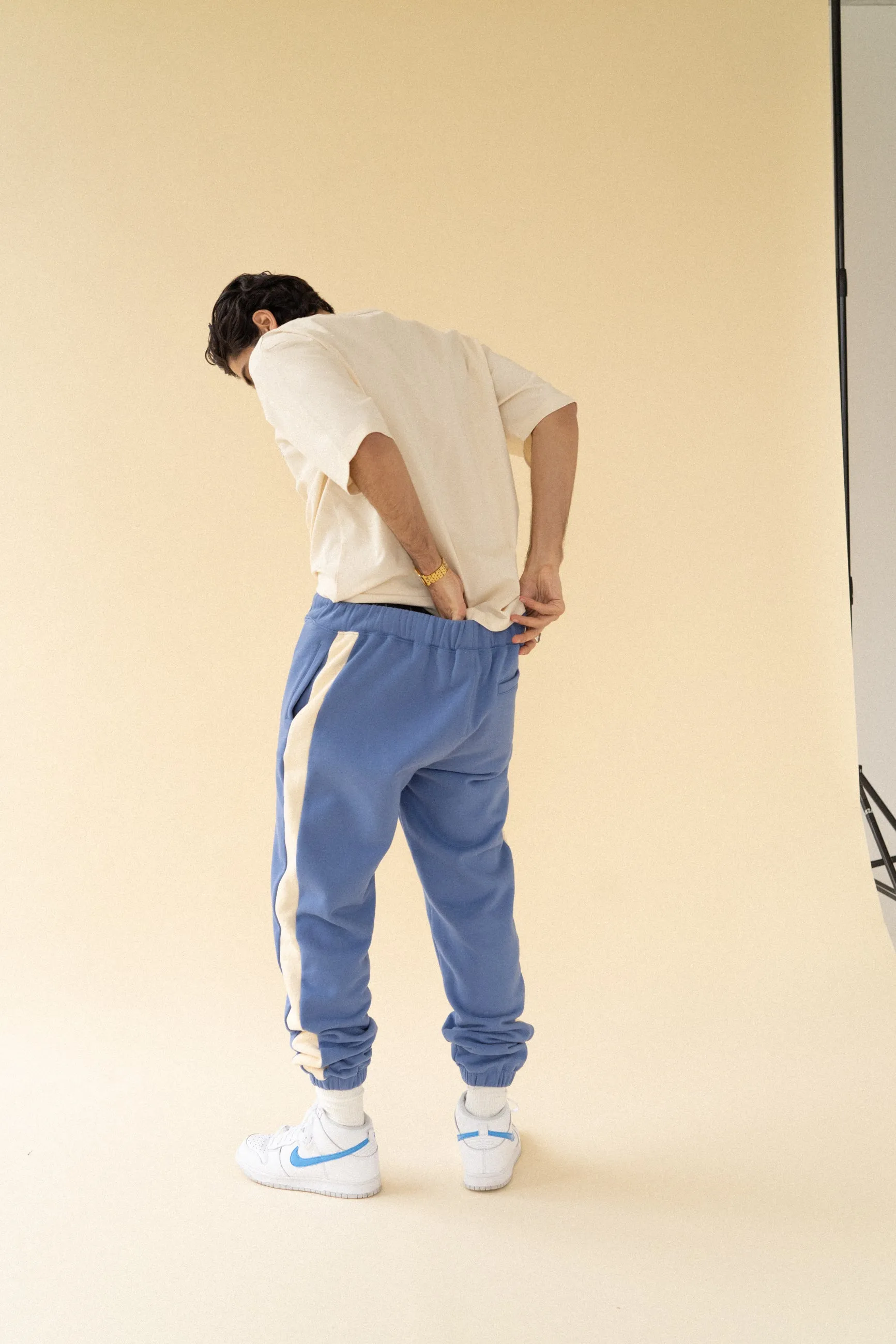 bound 'Carolina Blue' Stripe Joggers