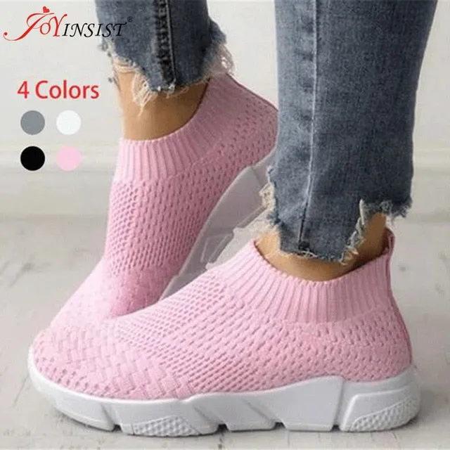 Breathable Fly Knit Women Casual Shoes