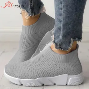 Breathable Fly Knit Women Casual Shoes