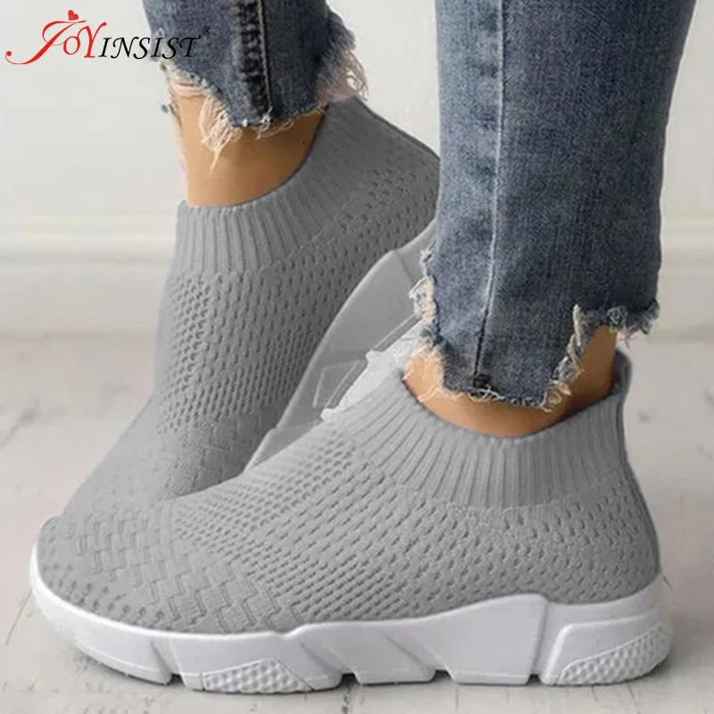 Breathable Fly Knit Women Casual Shoes
