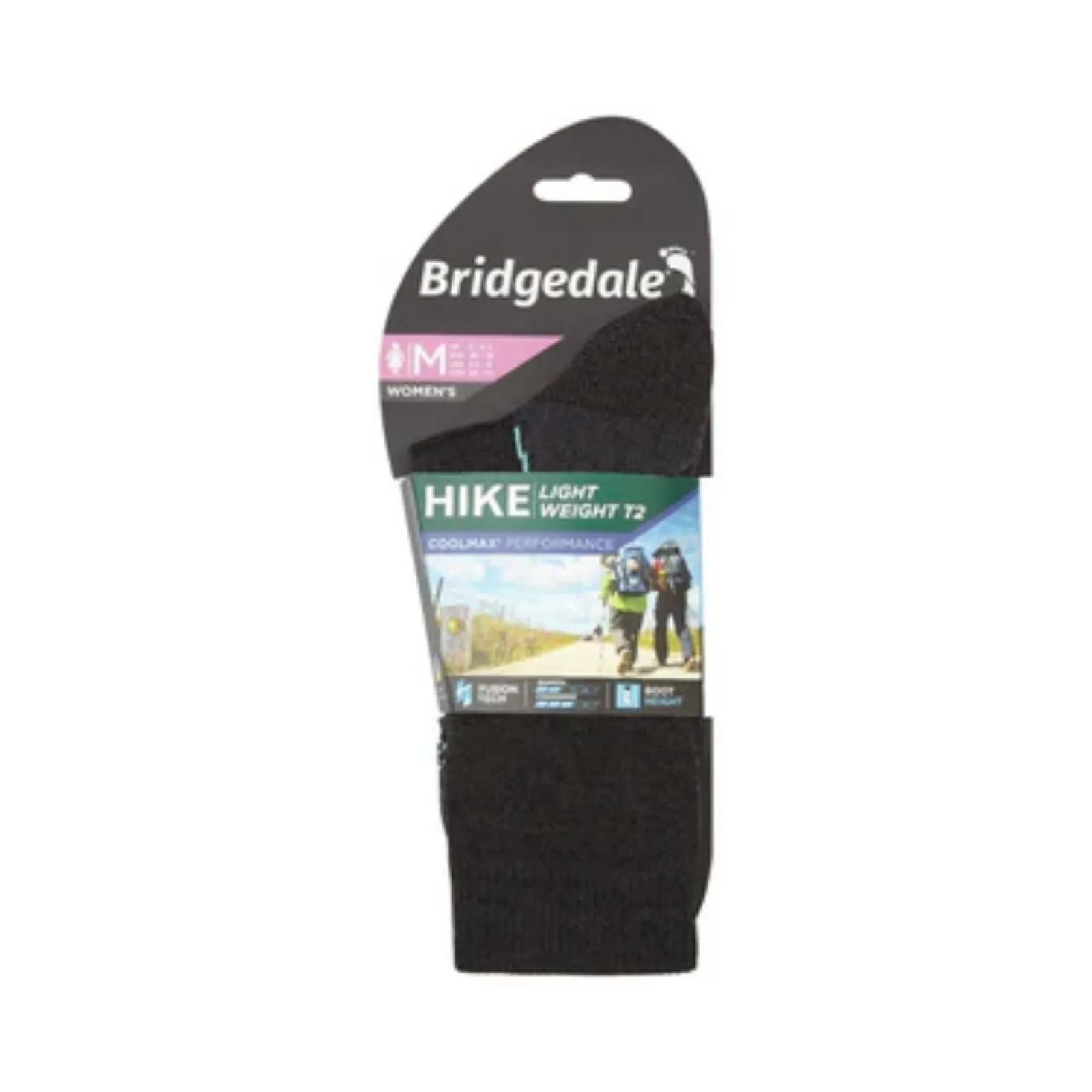 Bridgedale Womens Hike Lightweight T2 Coolmax Performance Boot Socks