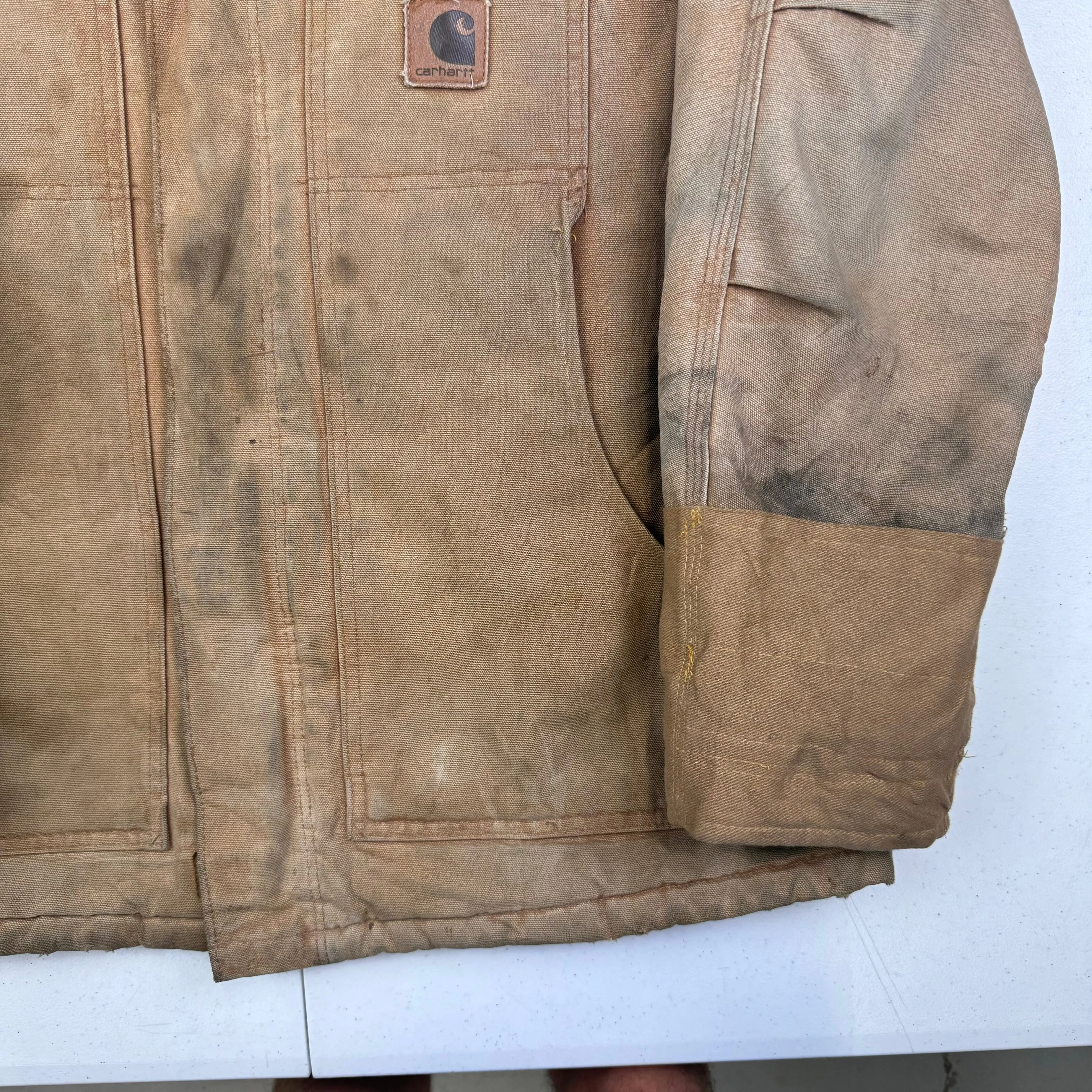 Carhartt Canvas Workwear Duck Jacket Beige C26 BRN