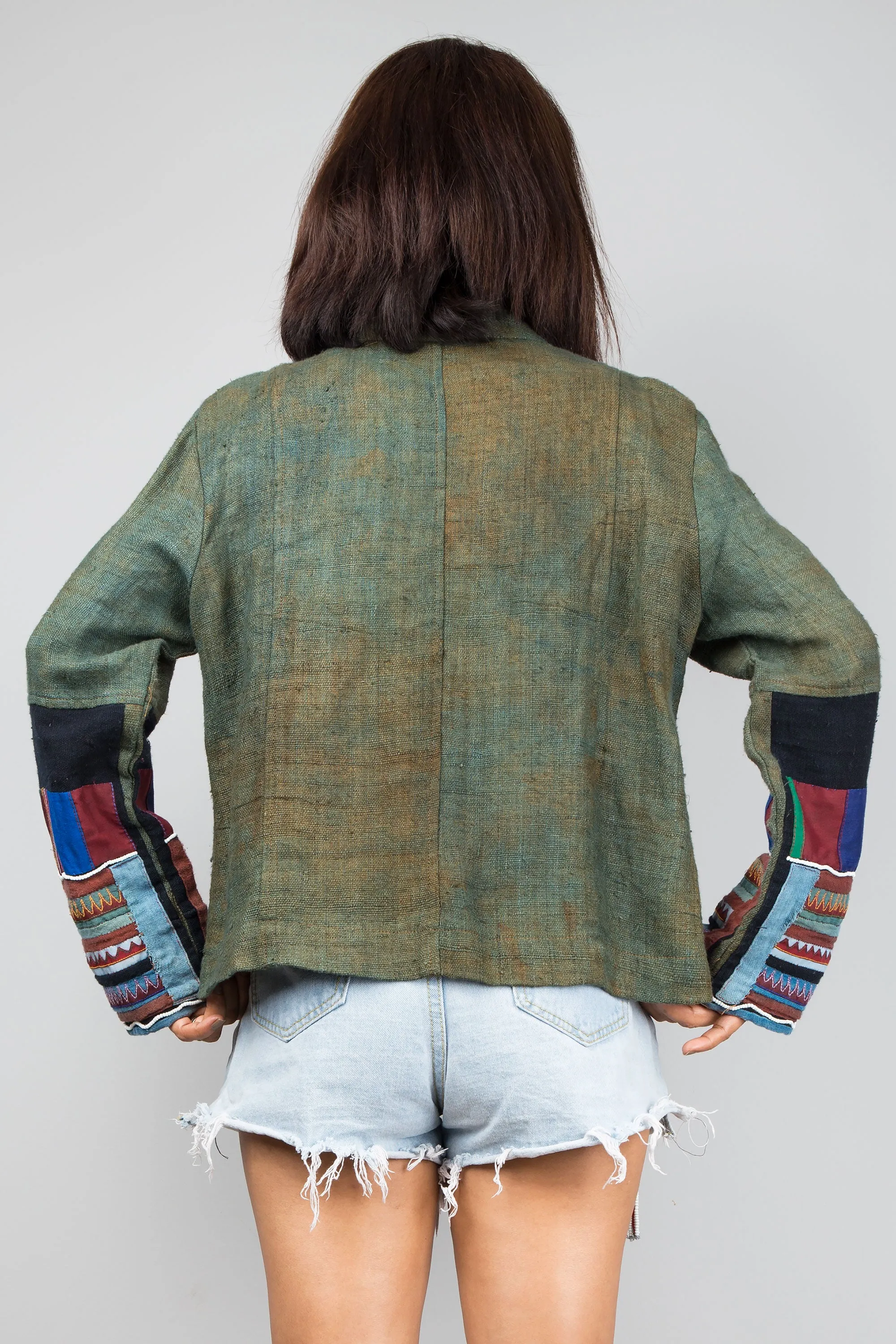 Cross front jacket top