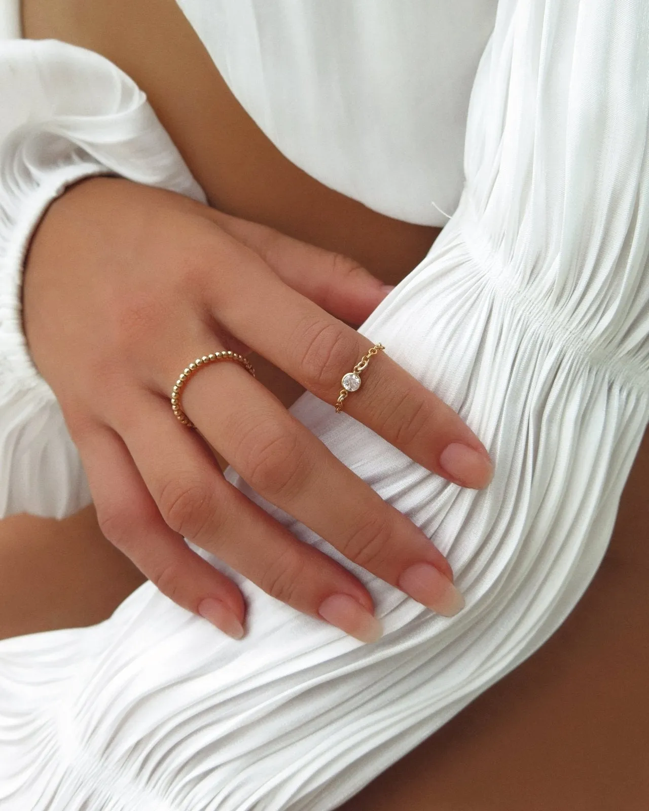 CZ Fingertip Ring