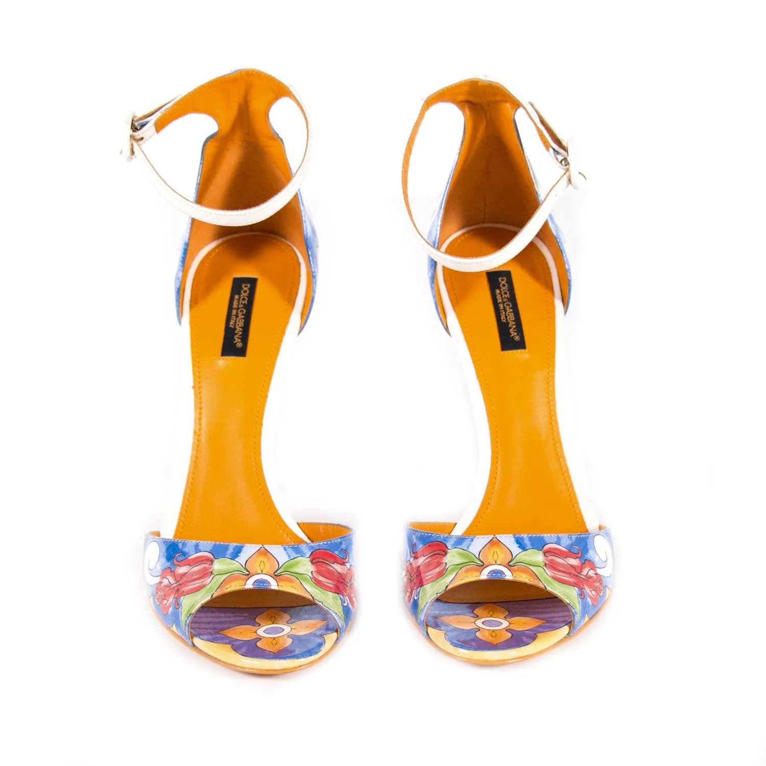 Dolce&Gabbana Keira Majolica Print Sandals