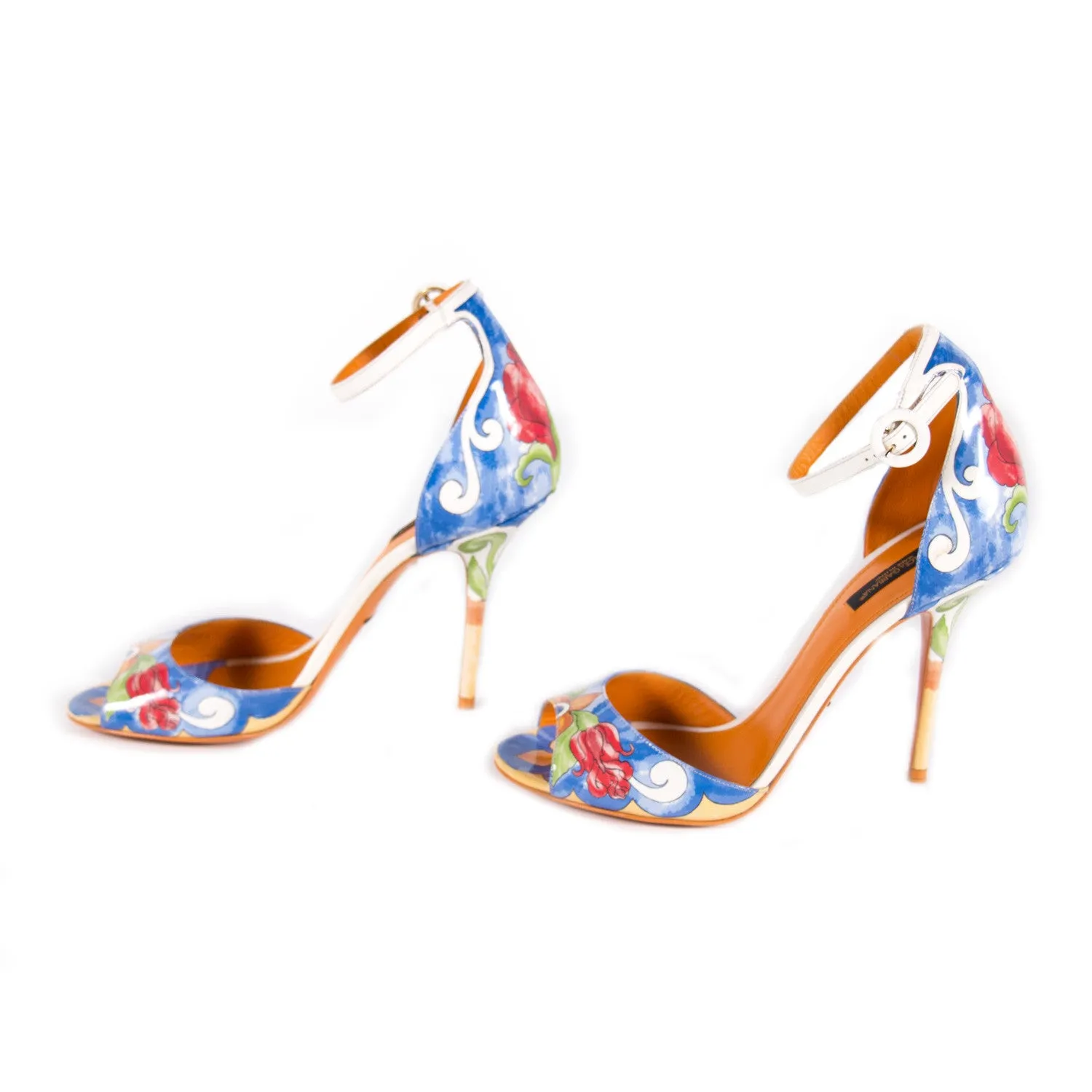 Dolce&Gabbana Keira Majolica Print Sandals