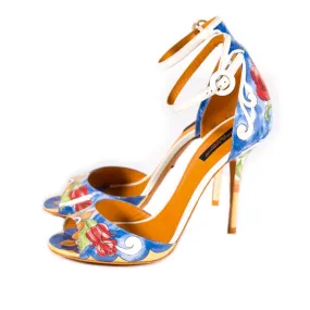 Dolce&Gabbana Keira Majolica Print Sandals