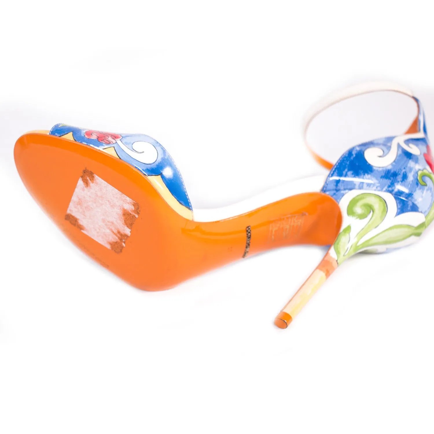 Dolce&Gabbana Keira Majolica Print Sandals