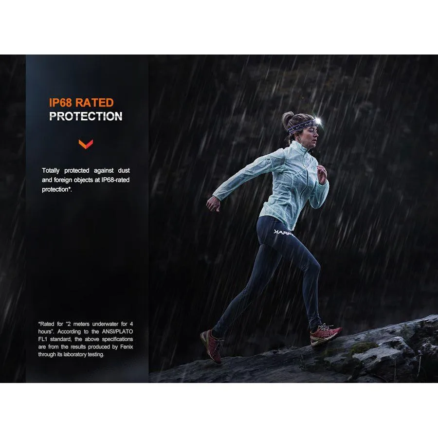 Fenix HM65R-T V2.0 Trail Running USB Rechargeable Headtorch - Black