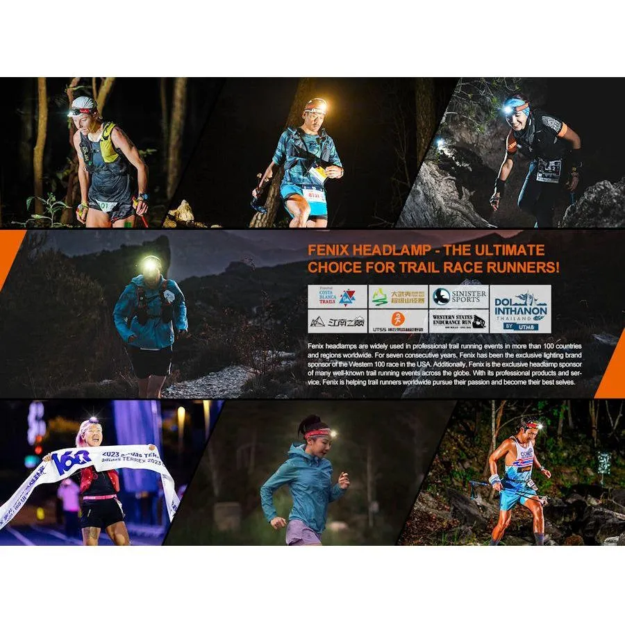 Fenix HM65R-T V2.0 Trail Running USB Rechargeable Headtorch - Black