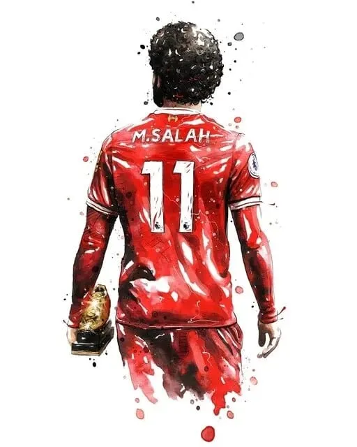 Football Soccer Legends Vibrant Watercolour Wall Art Prints: High Quality Canvas Painting Prints for Home Decor