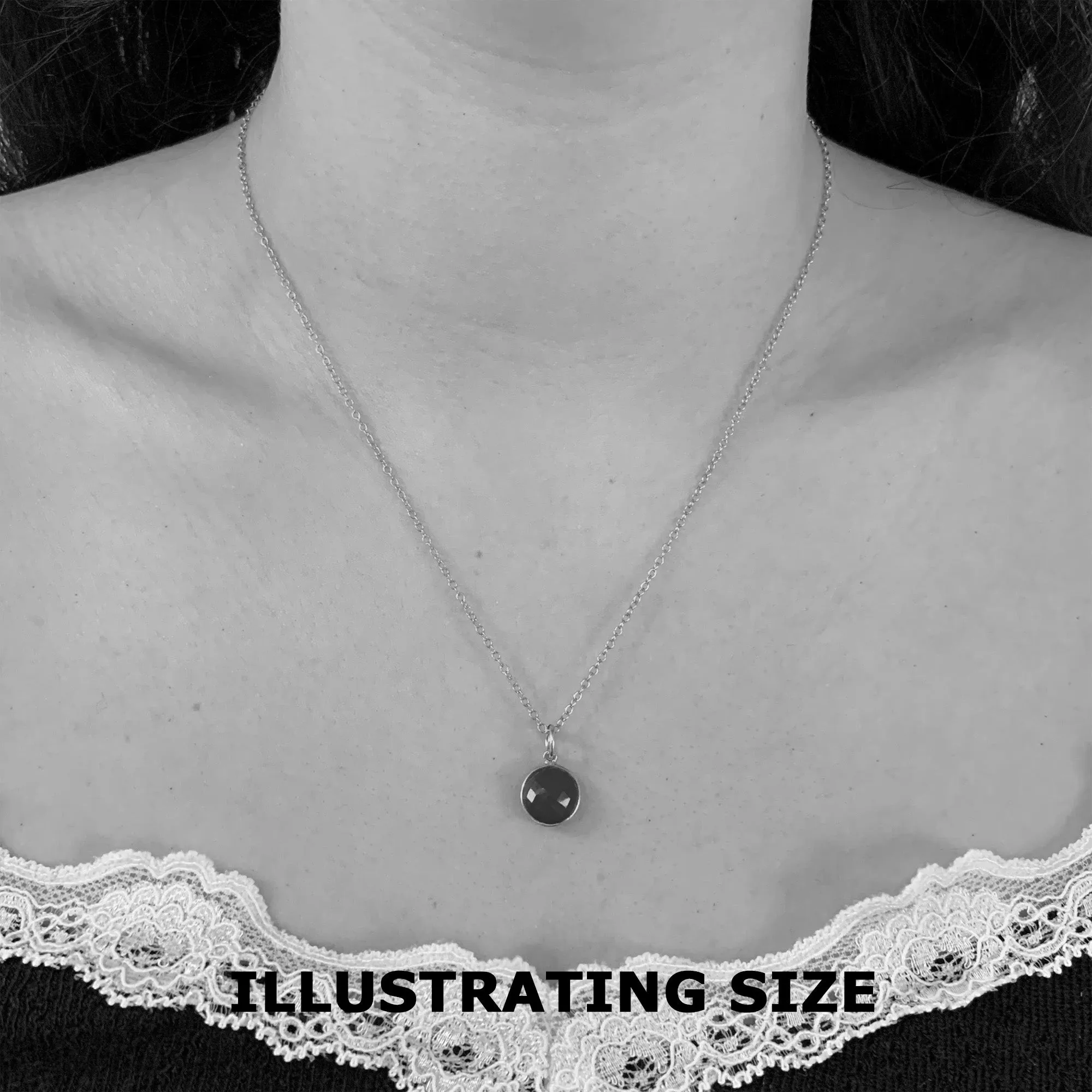 Gemstone necklace with carnelian (red) crystal pendant on gold cable chain