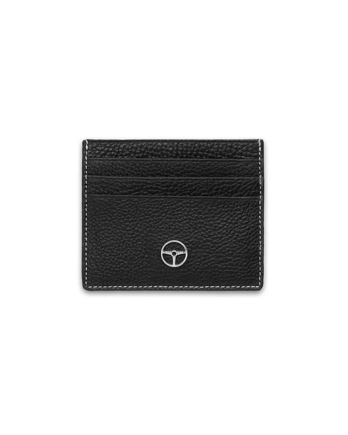 GLOBETROTTER - Full-grain Leather Six-Slot Card Holder - Black