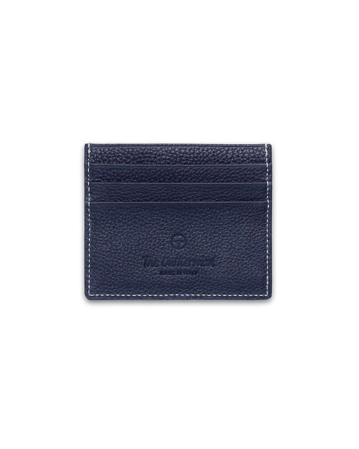 GLOBETROTTER - Full-grain Leather Six-Slot Card Holder - Blue