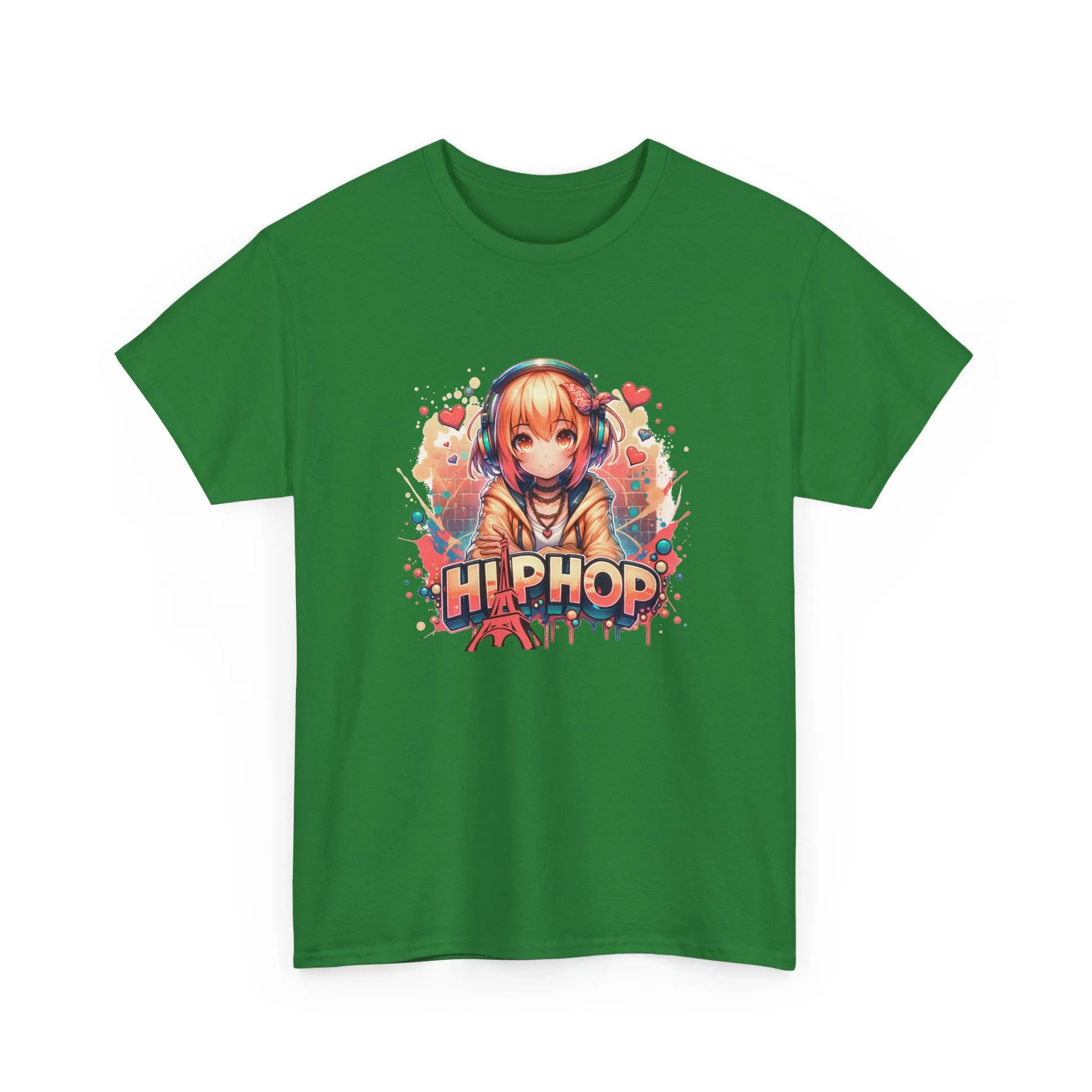 Graffiti Anime Girl Unisex Heavy Cotton Tee
