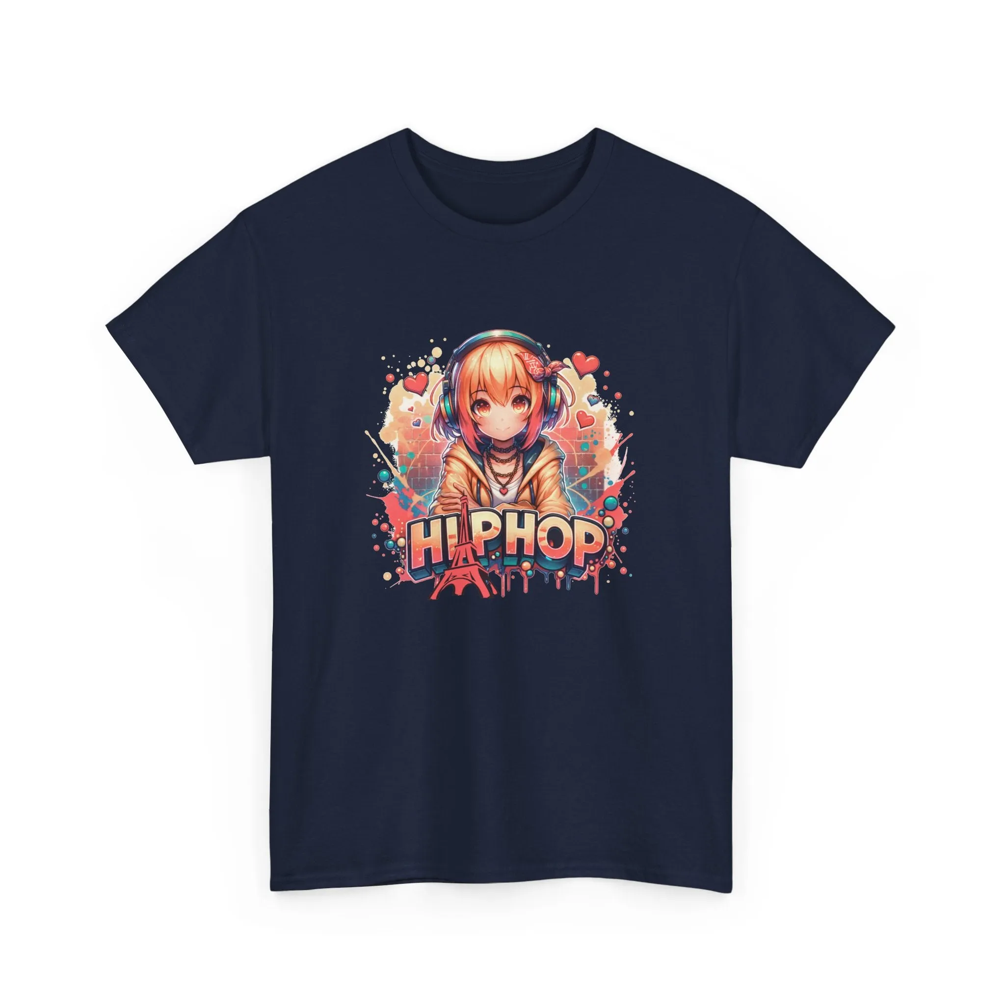 Graffiti Anime Girl Unisex Heavy Cotton Tee