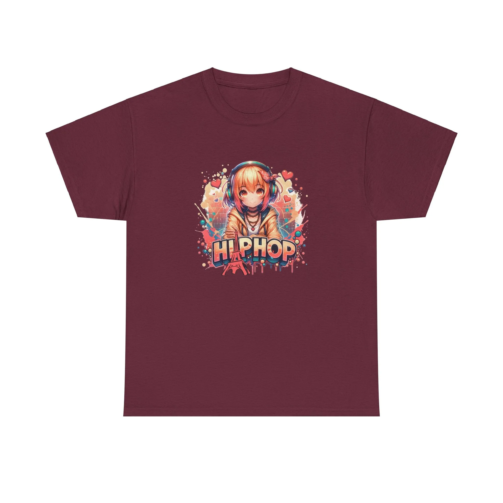 Graffiti Anime Girl Unisex Heavy Cotton Tee