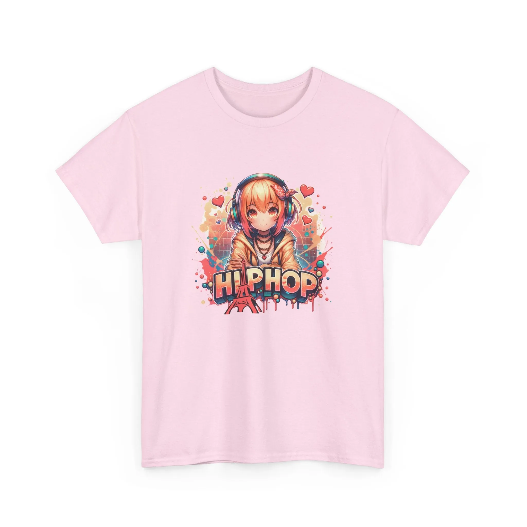 Graffiti Anime Girl Unisex Heavy Cotton Tee