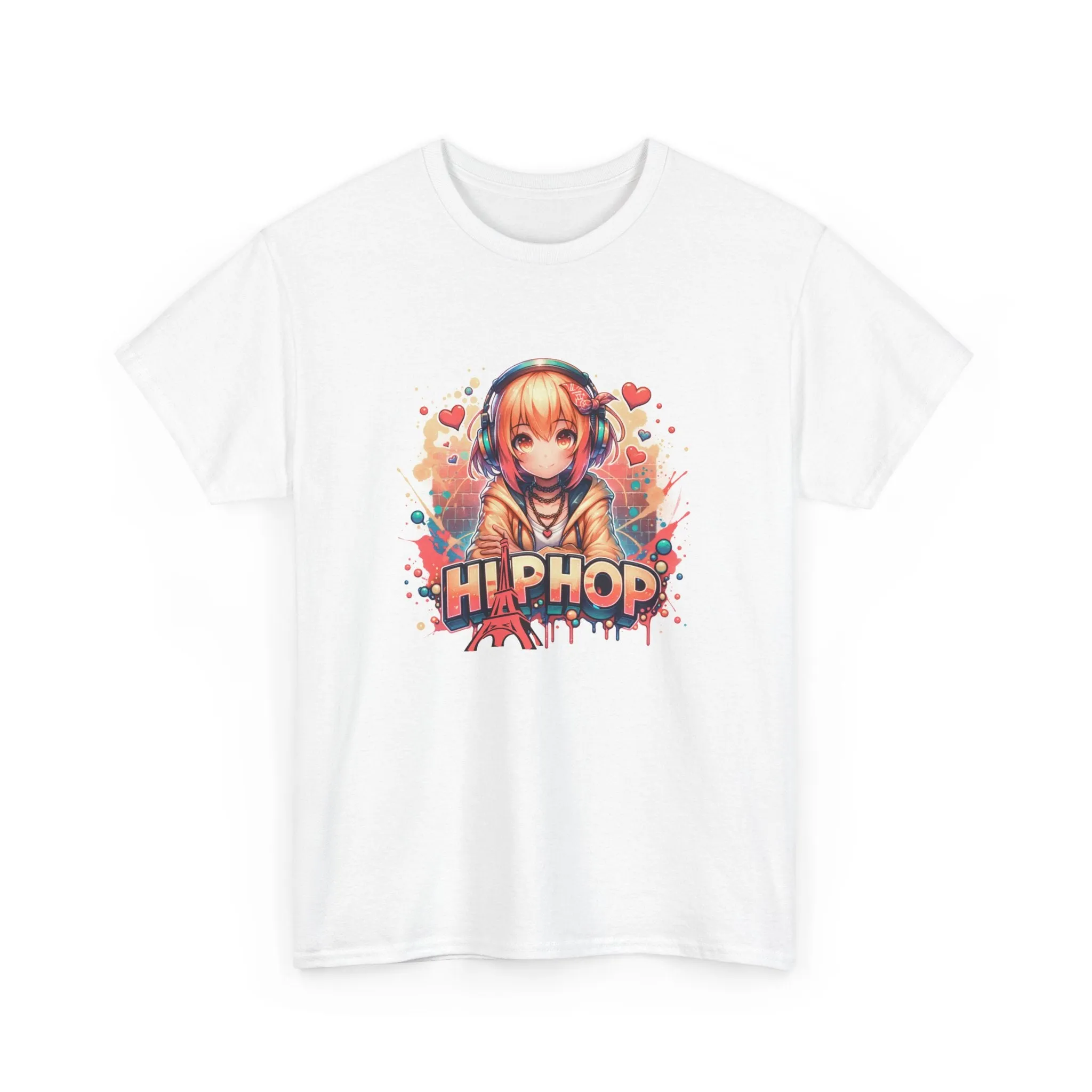 Graffiti Anime Girl Unisex Heavy Cotton Tee