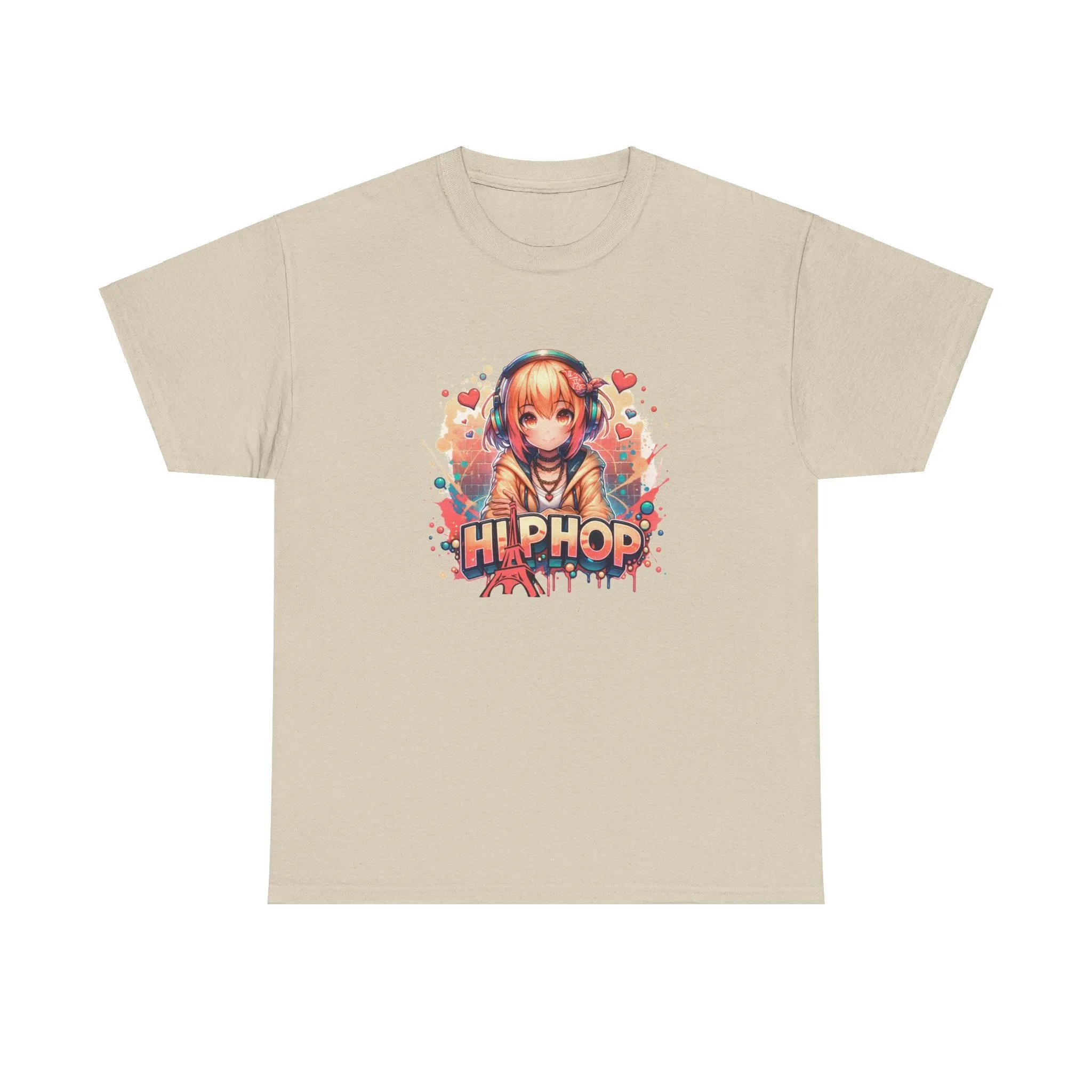 Graffiti Anime Girl Unisex Heavy Cotton Tee