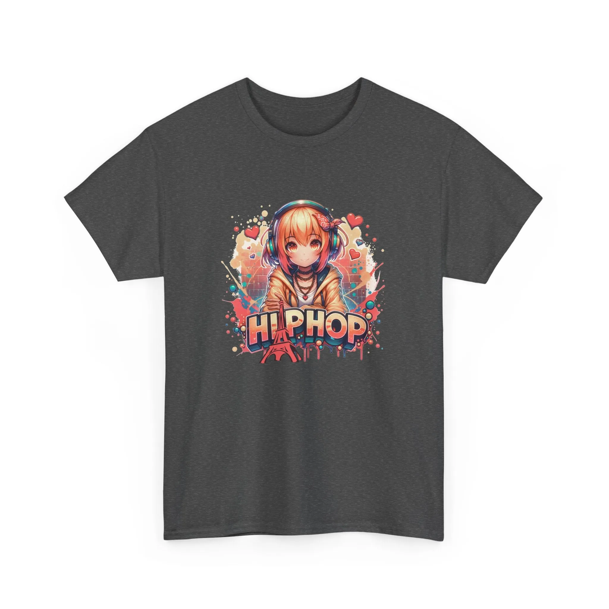 Graffiti Anime Girl Unisex Heavy Cotton Tee