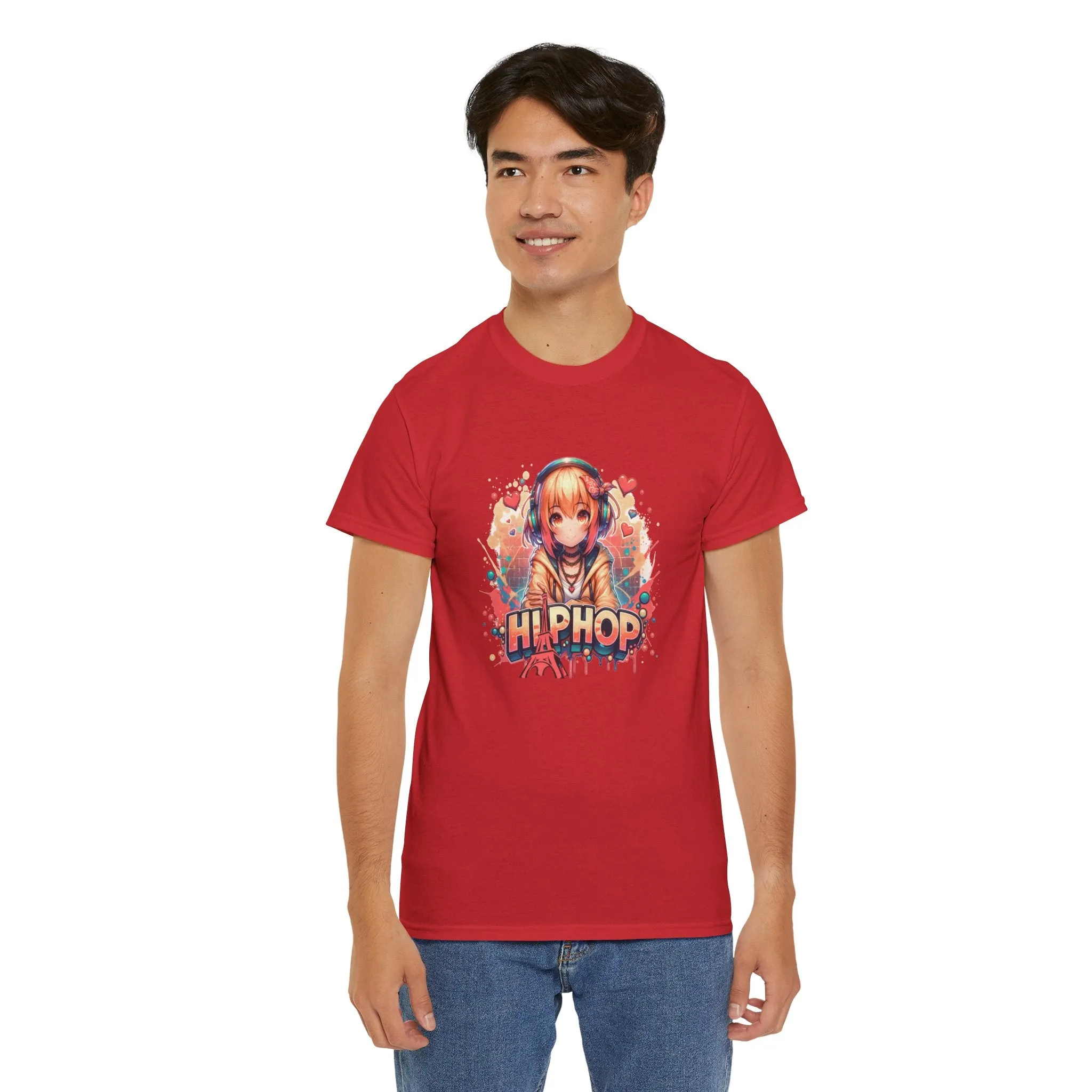 Graffiti Anime Girl Unisex Heavy Cotton Tee