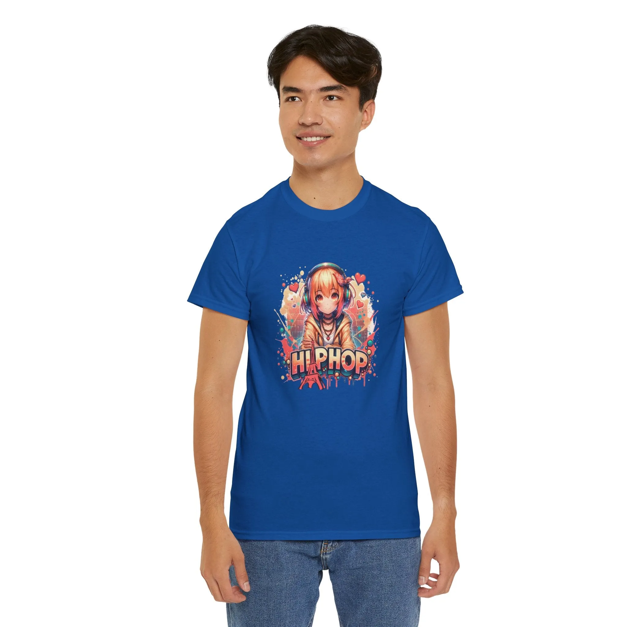 Graffiti Anime Girl Unisex Heavy Cotton Tee