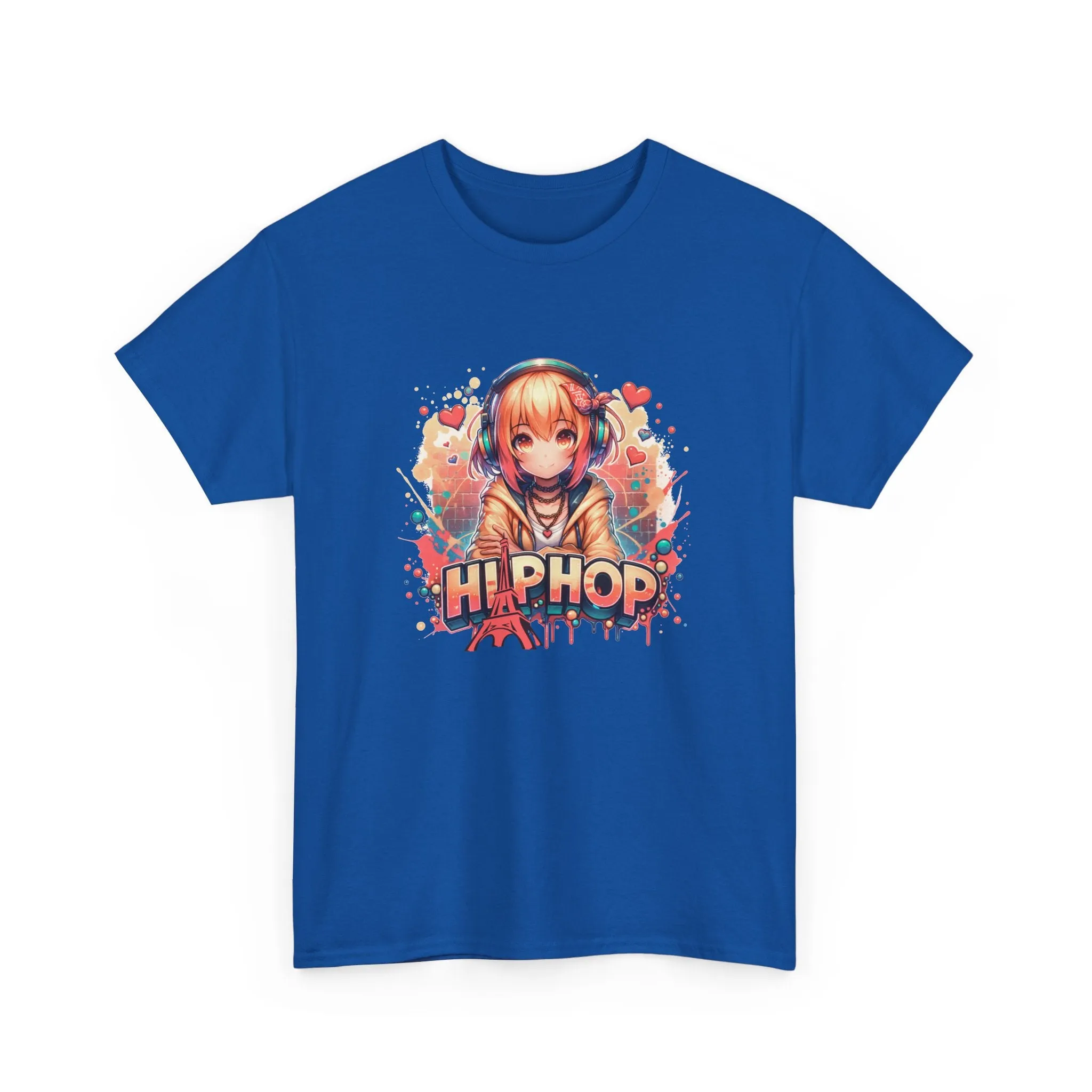 Graffiti Anime Girl Unisex Heavy Cotton Tee