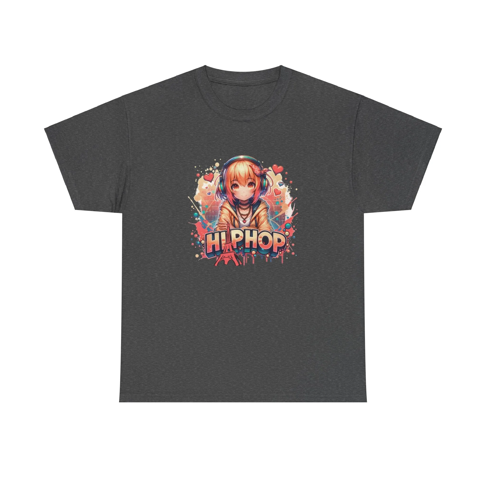 Graffiti Anime Girl Unisex Heavy Cotton Tee
