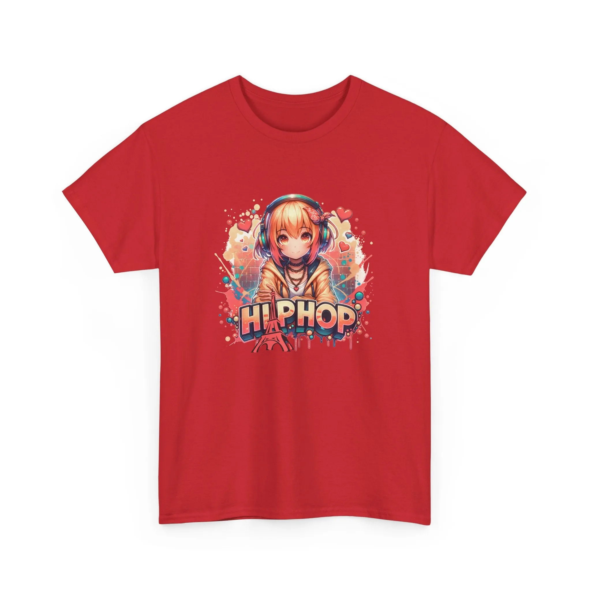 Graffiti Anime Girl Unisex Heavy Cotton Tee
