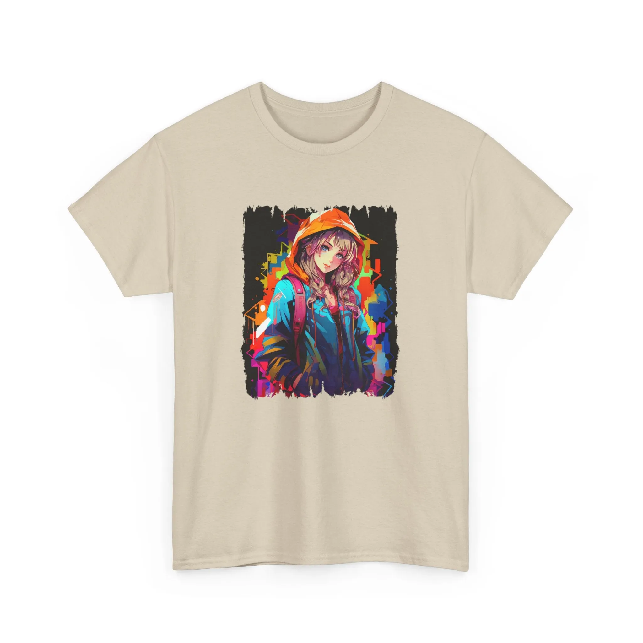 Graffiti Anime Girls Unisex Heavy Cotton Tee