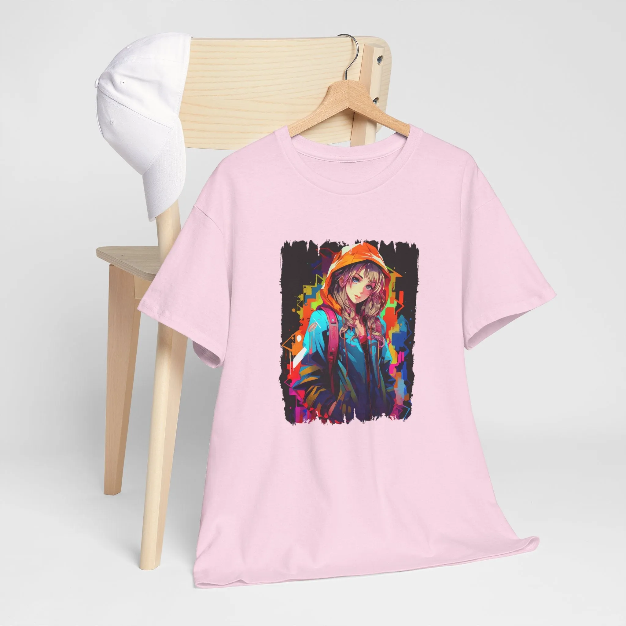 Graffiti Anime Girls Unisex Heavy Cotton Tee