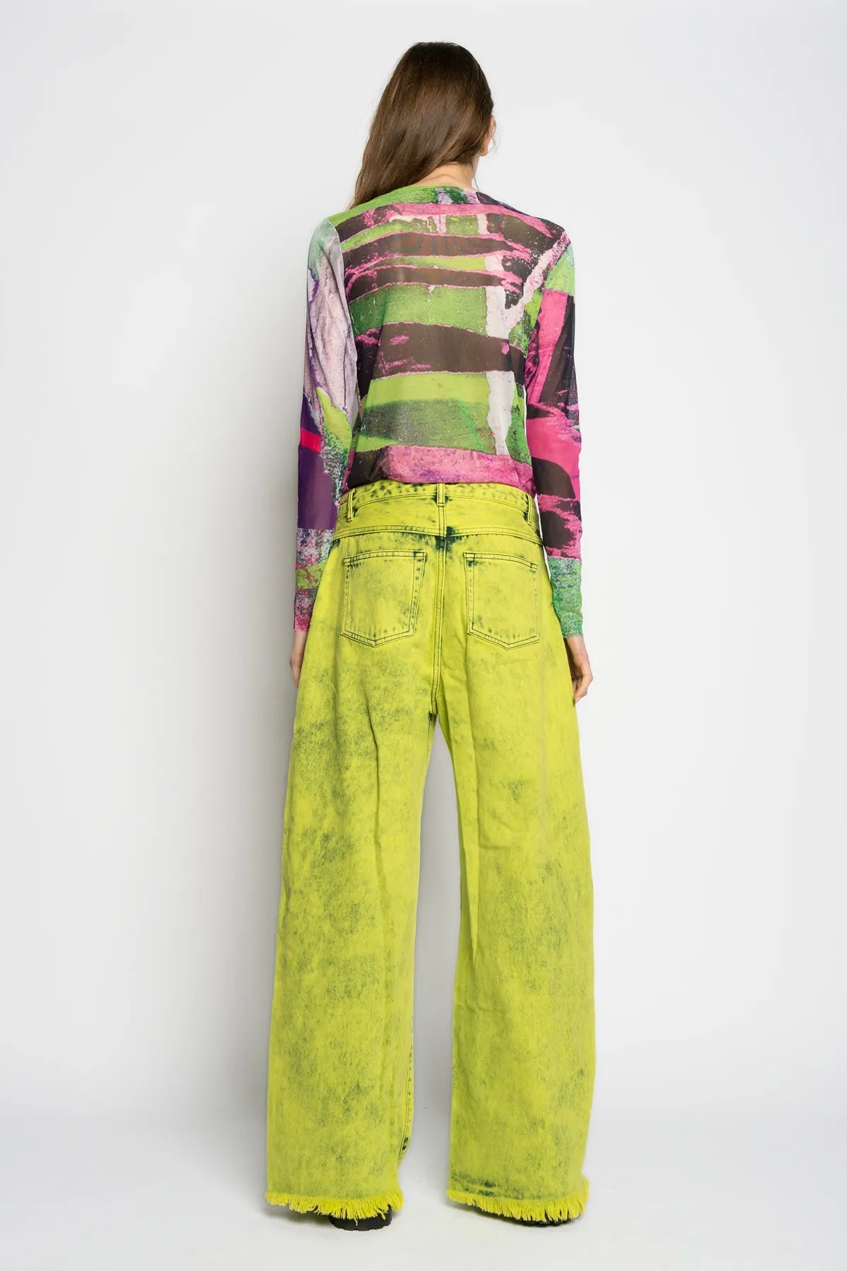 GRAFFITI PRINT MESH TOP