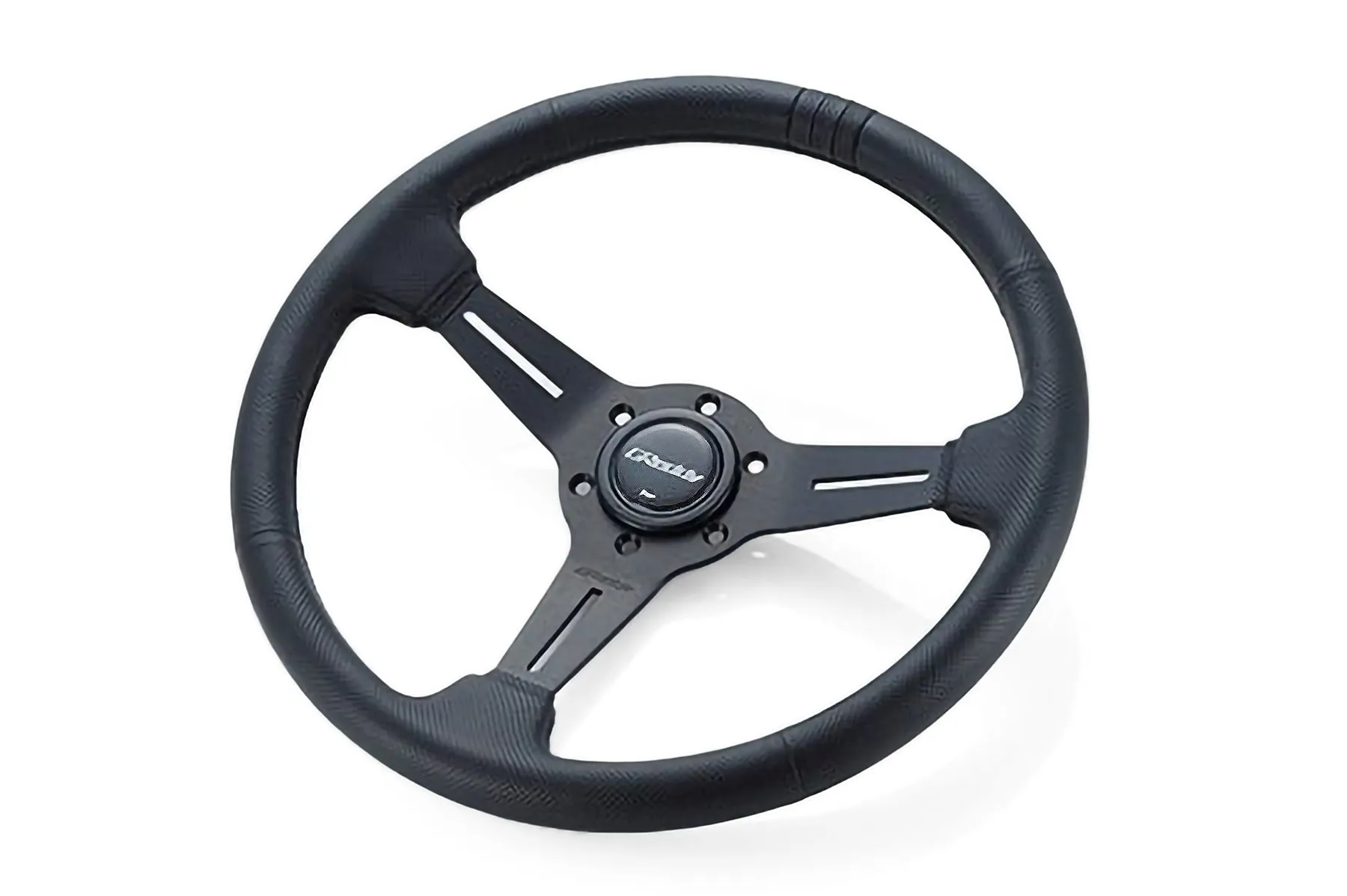 GREDDY SPORT STEERING WHEEL - BLACK EDITION DEEP DISH - (16600004)